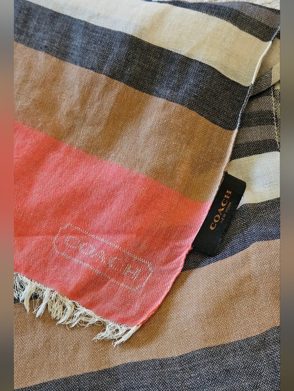 COACH SCARF - Hadley Multi Stripe - 30x80